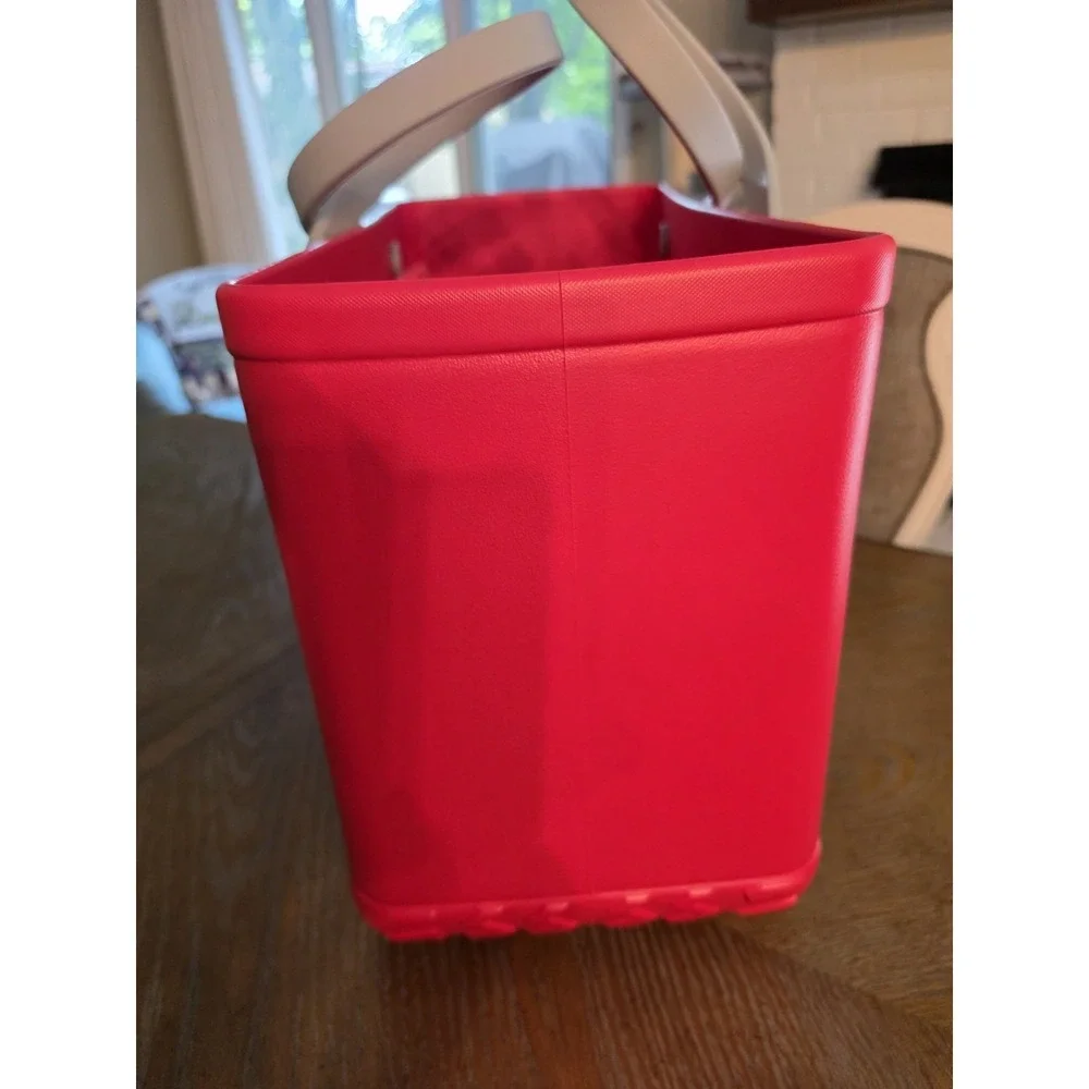 Target X Bogg Limited Ed. Bag Large Red Carry Tote with 2 Zippered Pouches NEW